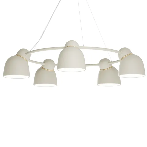 Bird Lysekrone Ø95 cm Sand / Messing