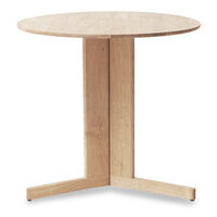 Trefoil Bord 75 cm Hvitoljet Eik
