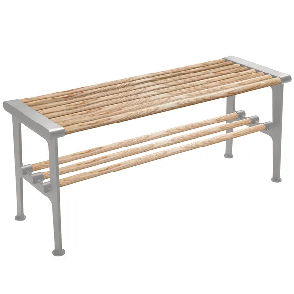 Nostalgi Bänk 100 cm Ask / Aluminium