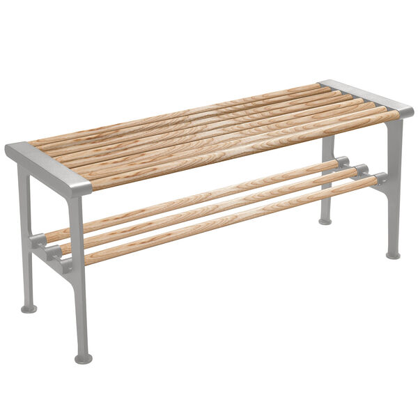 Nostalgi Bänk 100 cm Ask / Aluminium