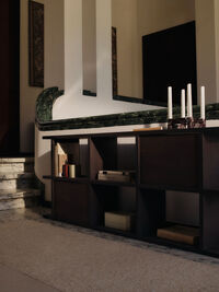 Kona Cabinet Insert For Bookcase 32x50 cm Dark stained Oak