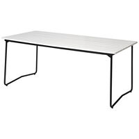 B31 Bord 92x170 cm Vitlackerad Ek / Svart