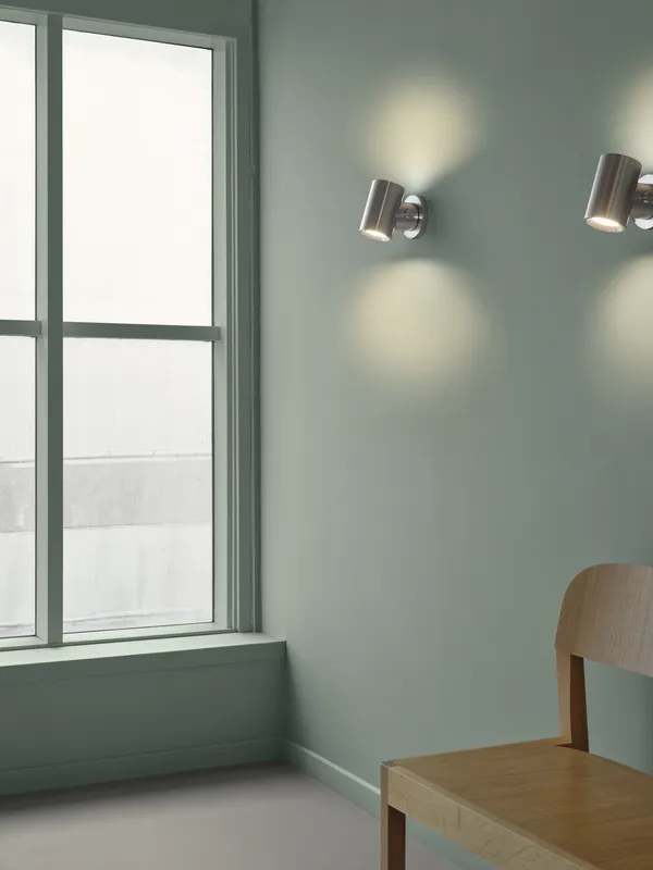 Beam Vegglampe Polert Aluminium
