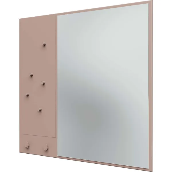 Memo Wall Mirror With Notice Board Mushroom