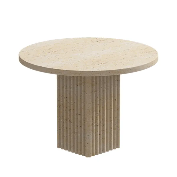 Soho Coffee Table Ø50 cm Travertine