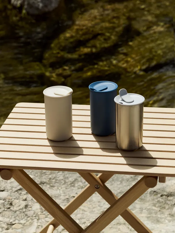 Outdoor Market Folding Table Small Natural