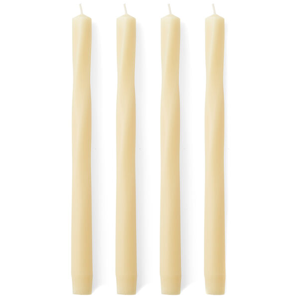 Twist Stearinlys 4-pk Ivory