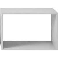 Muuto Stacked Hylle 2.0 Åpen/Stor Lys Grå