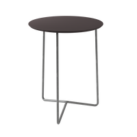 High Tech Bord Ø60 cm Trækulsfarvet / Varmgalvaniseret Stål