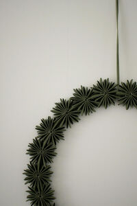Paper Flake Krans 35 cm Grön
