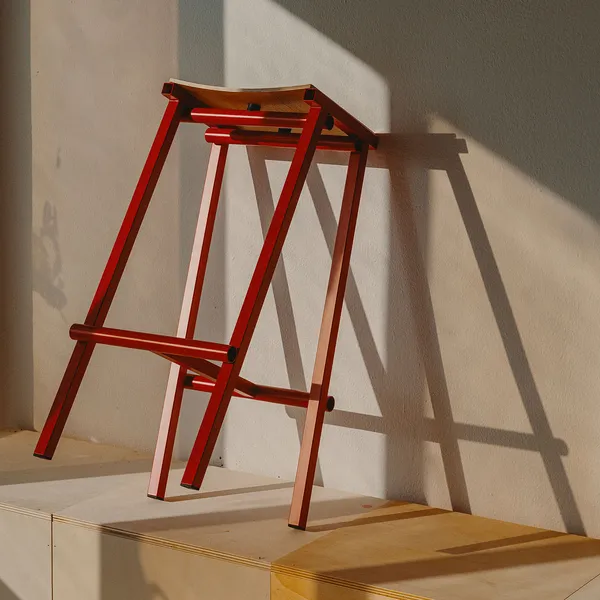 Taburete 8 Barstol 75 cm Signal Red