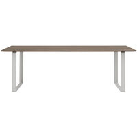 70/70 Bord 90x225 cm Massiv Røget Eg / Gråt
