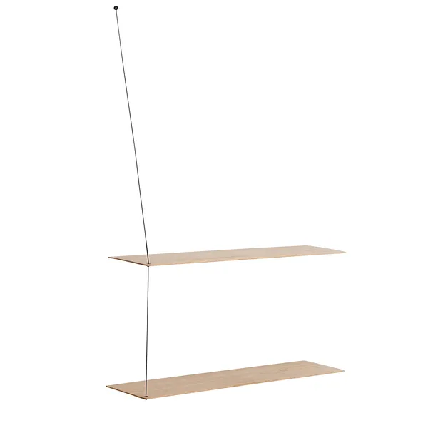 STEDGE Hylle 80cm White Pigmented Oak