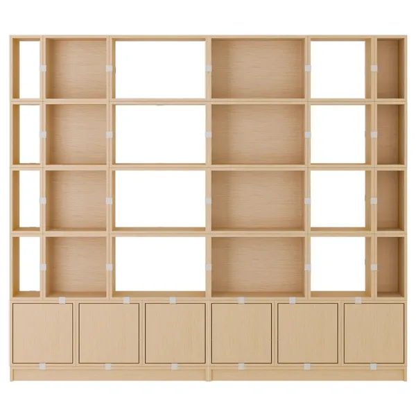 Stacked Configuration 1 Bokhylle Eik