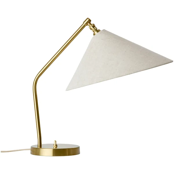 Gräshoppa Bordlampe Messing / Canvas