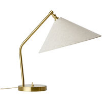 Gräshoppa Bordlampe Messing / Canvas