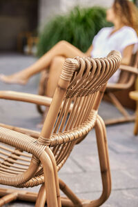 Curve Loungestol Naturlig