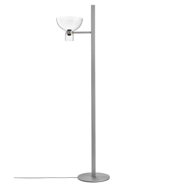 Nocturne Floor Lamp Bowl Silver