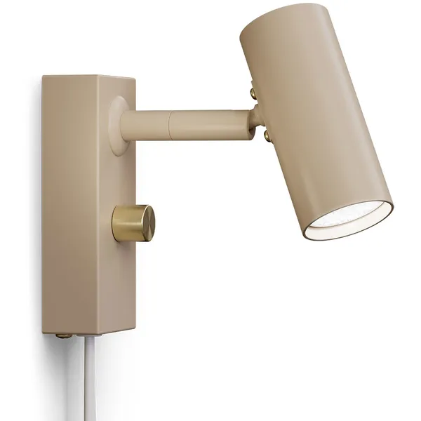 Cato Vegglampe Nougat / Messing