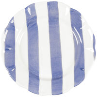 Stripe Tallerken 28 cm Blå