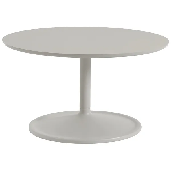 Soft Salongbord Ø75 cm Linoleum Grå