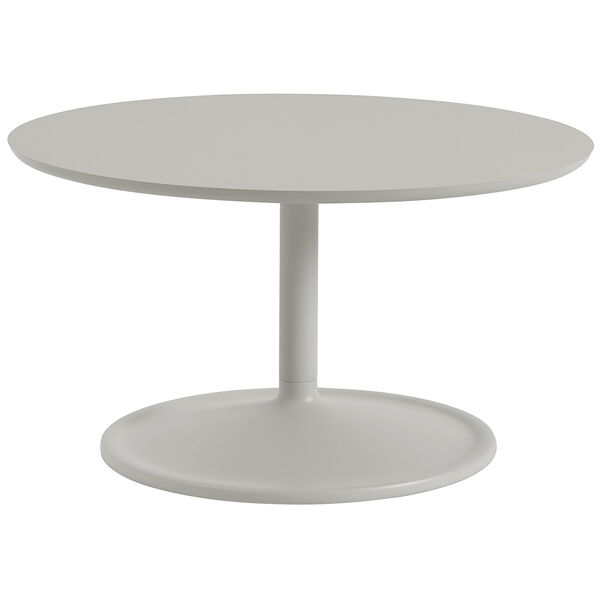 Soft Salongbord Ø75 cm Linoleum Grå