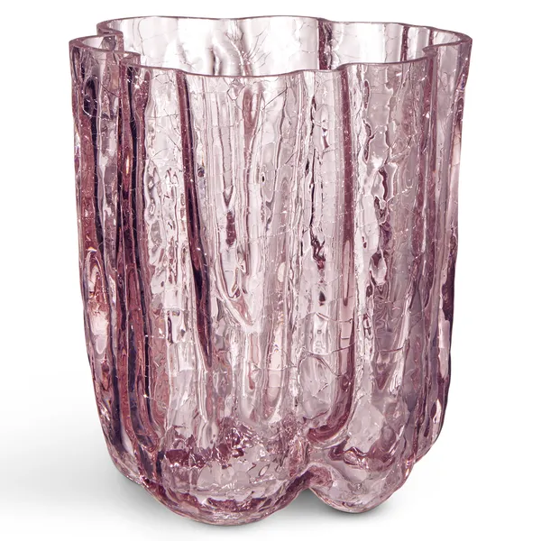 Crackle Vaasi 121 mm Pinkki