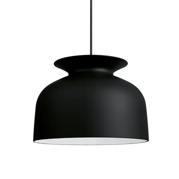 Ronde Loftslampe Ø40cm Sort
