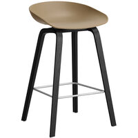 AAS 32 2.0 Barstol 65 cm Sortlakeret Eg / Clay