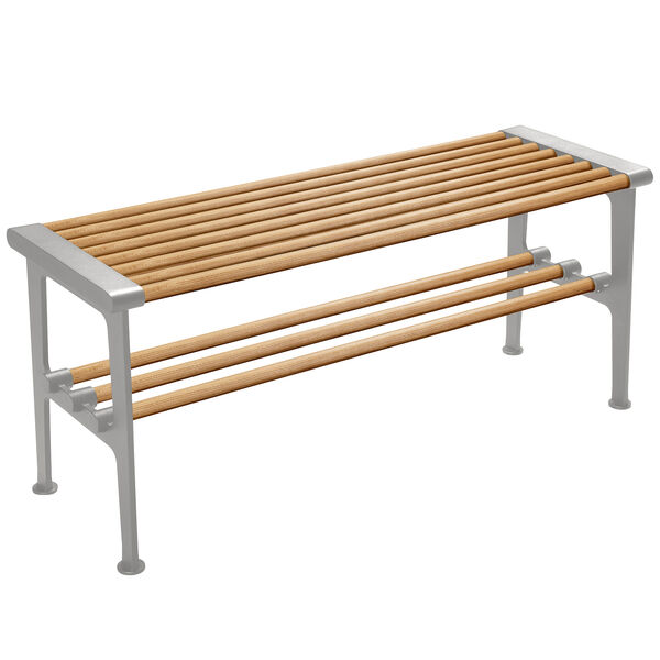 Nostalgi Bænk 100 cm Eg / Aluminium
