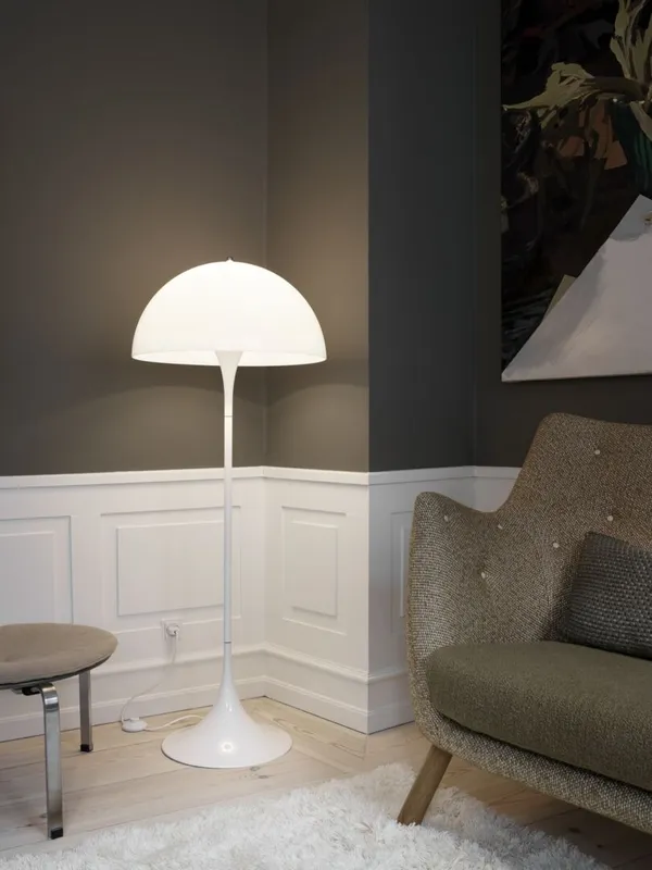 Panthella Gulvlampe Opal White