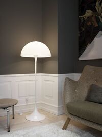 Panthella Gulvlampe Opal White