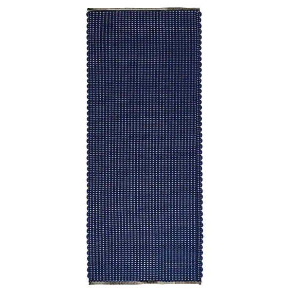 Cord Tæppe 70x250 cm Ultramarineblåt