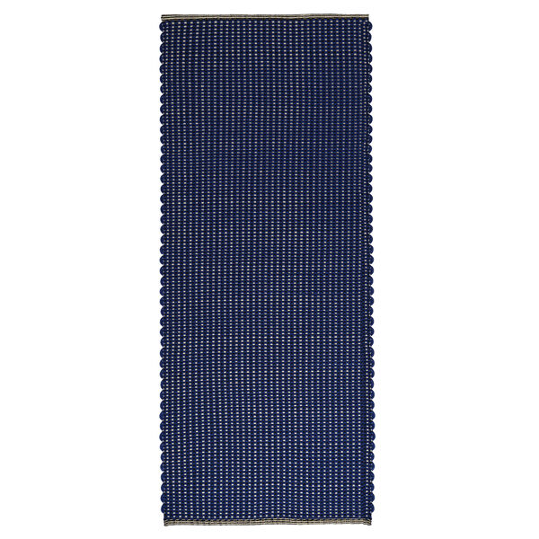 Cord Tæppe 70x250 cm Ultramarineblåt