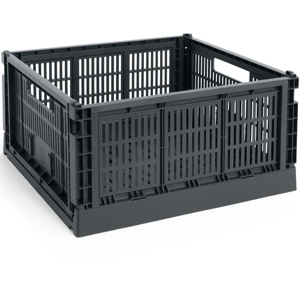 Colour Crate Large Square Oppbevaring Charcoal