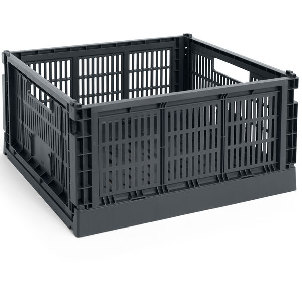 Colour Crate Large Square Oppbevaring Charcoal