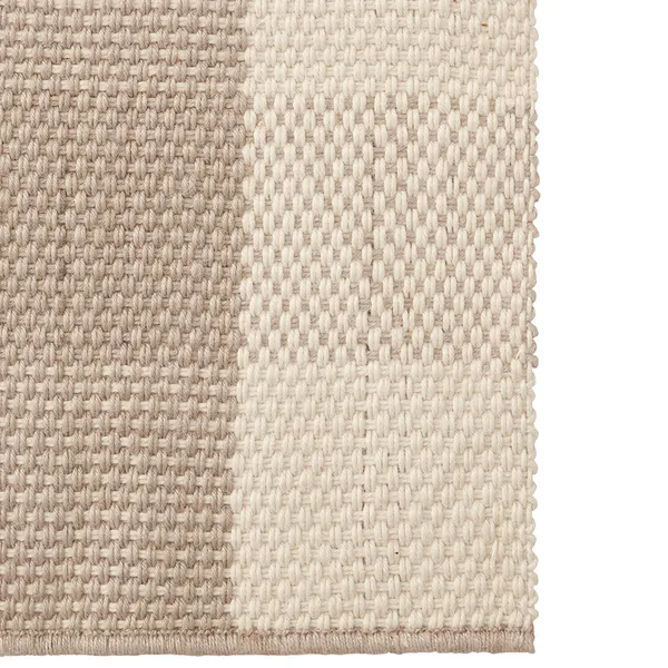 Checked Jute Matta 80x220 cm Beige/Natur