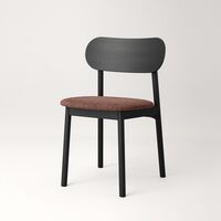 Elephant Stol Sort / Rustfarvet Bouclé
