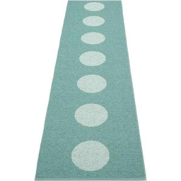 Vera Pop Tæppe 70x280 cm Jade / Pale Turquoise