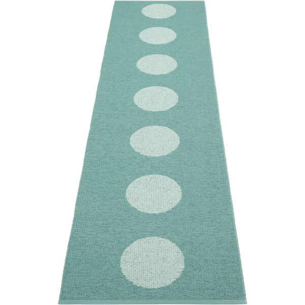 Vera Pop Tæppe 70x280 cm Jade / Pale Turquoise