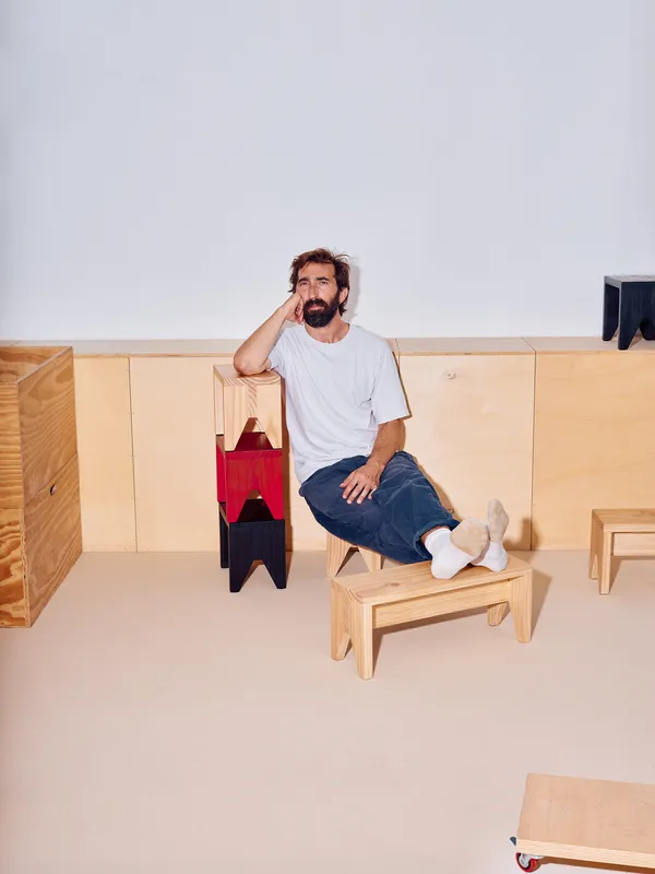 Manolito Stool Short Natural