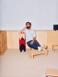 Manolito Stool Short Natural