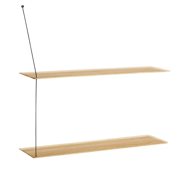 STEDGE Hylle 80cm White Pigmented Oak