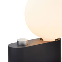 Alumina Table Lamp with Sphere IV Black