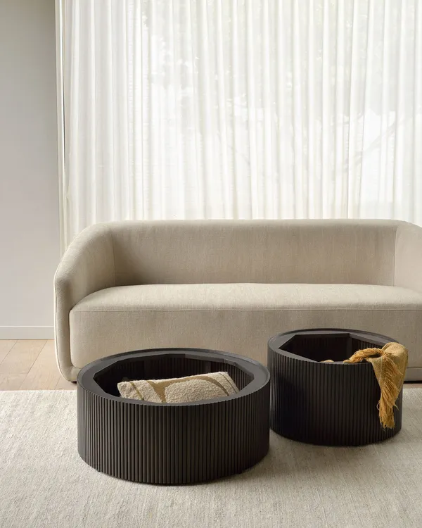 Mahogany Roller Max Sofabord Mørkebrunt 80 cm