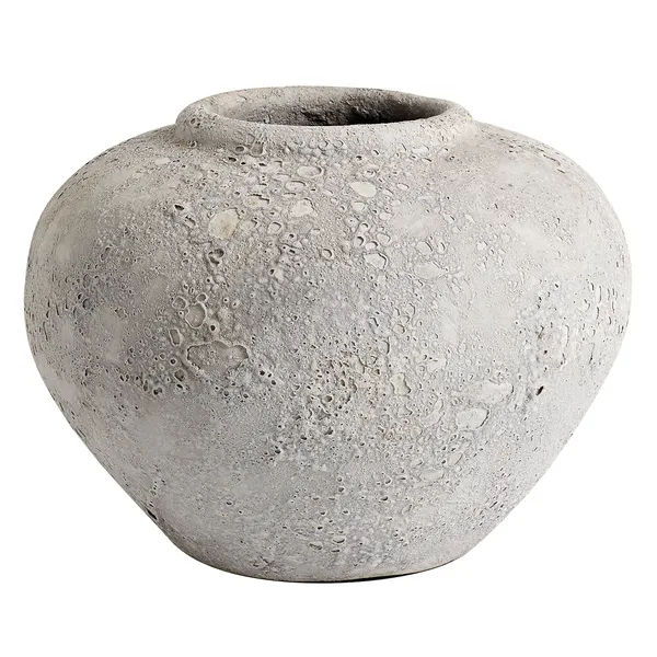Luna Dekorativ Krukke Lysegrå 18 cm
