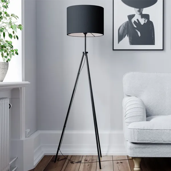 Rina Golvlampa H145 cm Svart