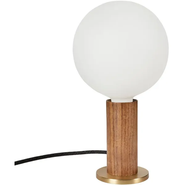 Knuckle Table Lamp With Sphere IV Light Source Walnut