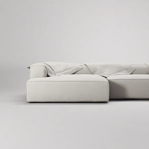 Grand 5-Personers Sofa åben ende Højre Moon White
