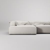 Grand 5-Personers Sofa åben ende Højre Moon White